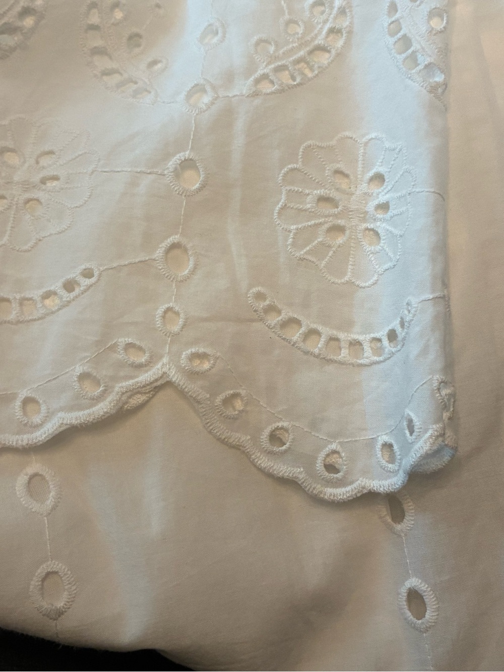 Elegant White Eyelet Cotton Maxi Dress & Lining Garden Party Wedding. Size 3X - Picture 12 of 13